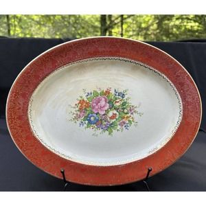 Antique Pegasus 8 By Sebring USA 22K Serving Platter Stunning -6E